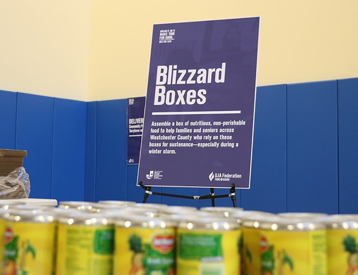 Packing Blizzard Boxes to Address Food Insecurity